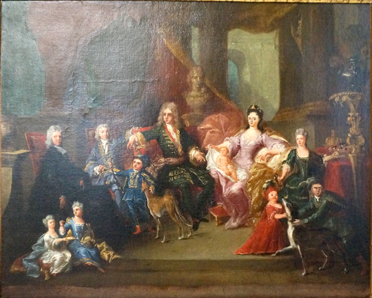 Lopold Ier de Lorraine et lisabeth Charlotte d'Orlans - famille ducale de Lorraine et de Bar -vers 1710